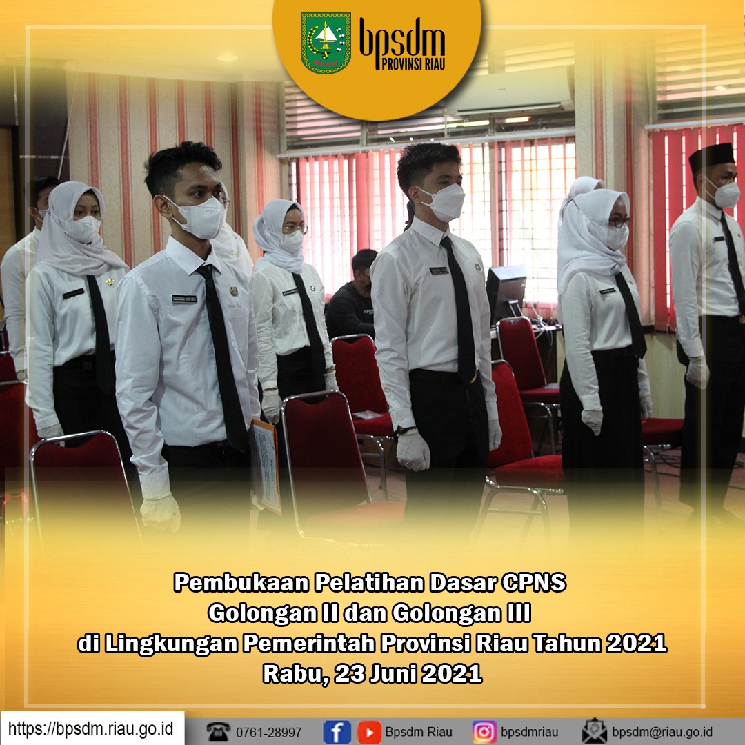 Pembukaan Pelatihan Dasar CPNS Golongan II dan Golongan III di