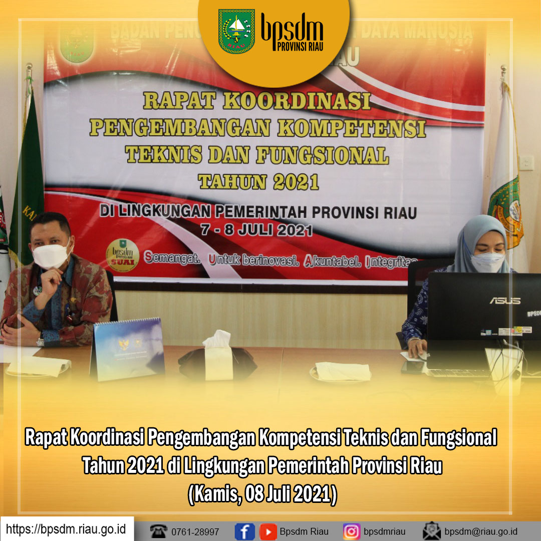 Rapat Koordinasi Pengembangan Kompetensi Teknis dan Fungsional Tahun