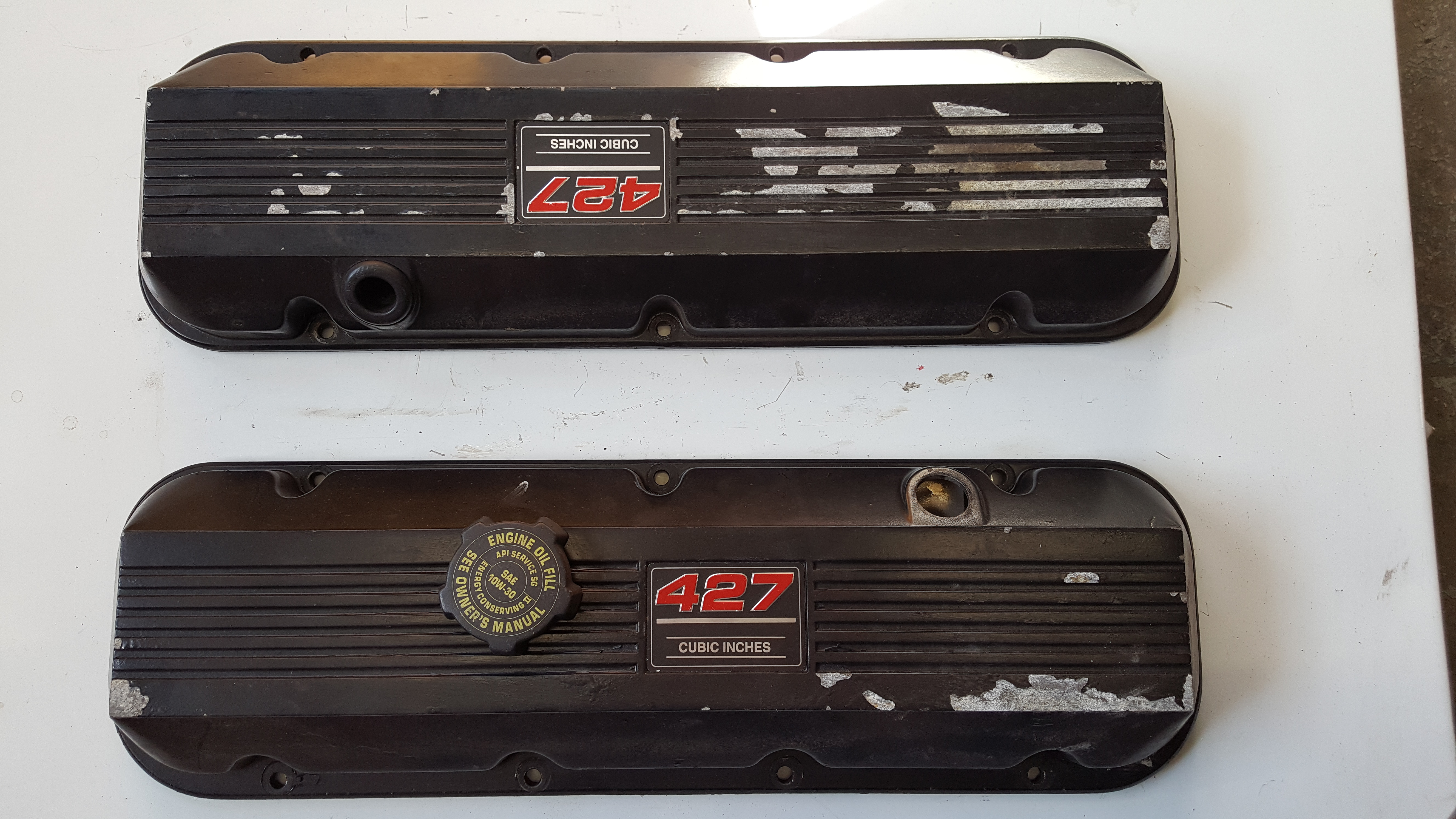 OEM Gen V Big Block Chevy Valve Covers 427 USED B&P SPEED SHOP 734