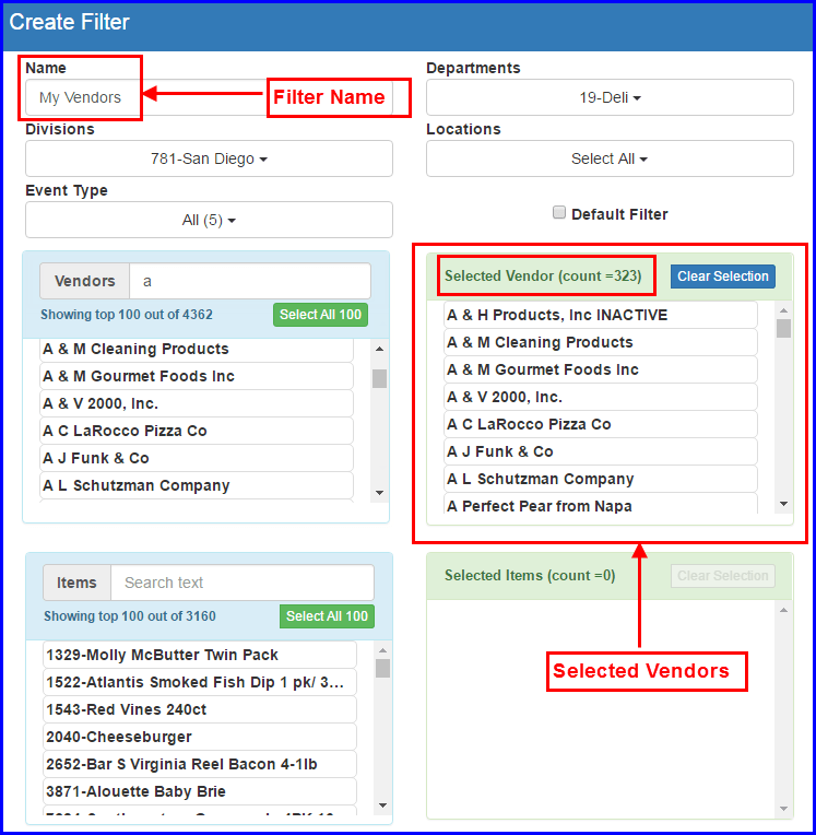 How do I create a Wildcard Filter? CDS Buyer Portal