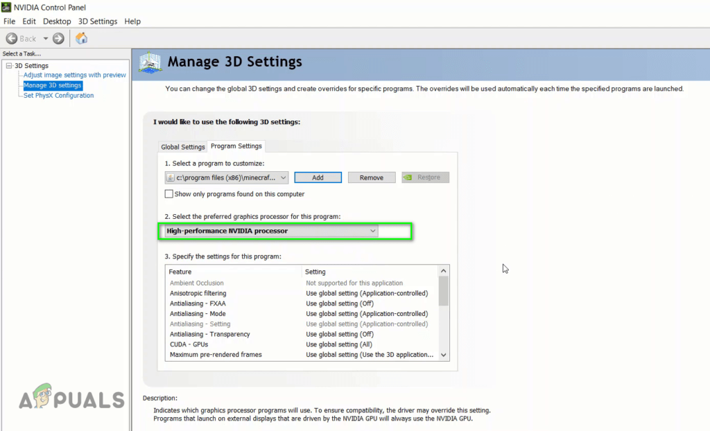[FIXED] Minecraft Using CPU Graphics Instead of GPU IT Atsit