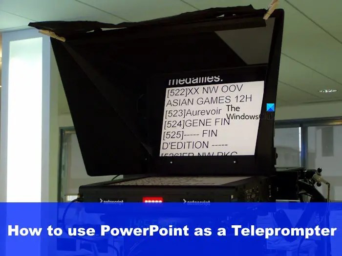 Como usar o PowerPoint como um teleprompter BR Atsit