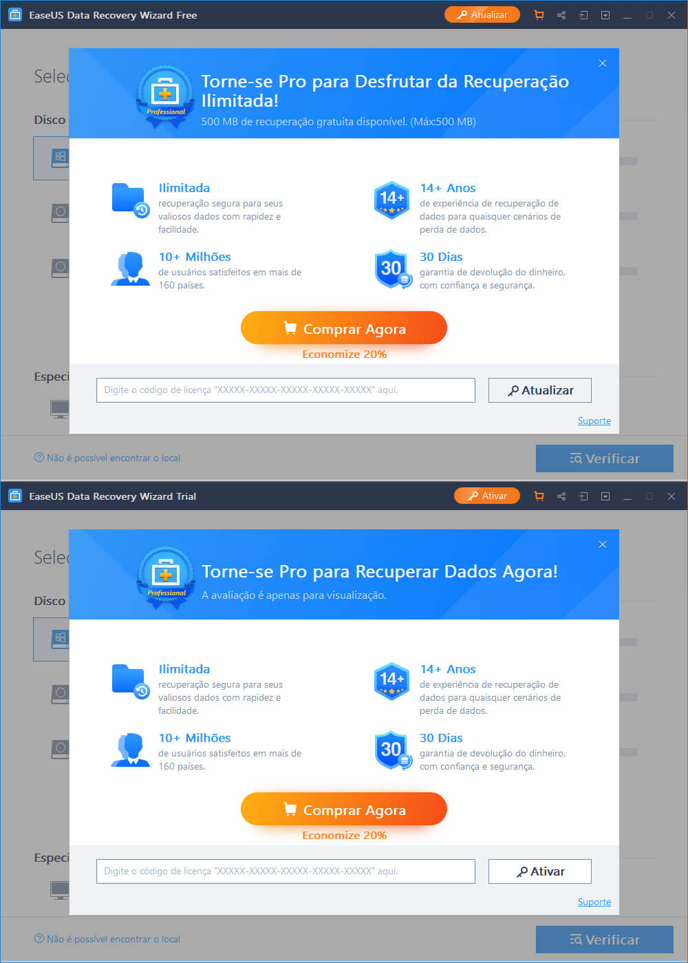 [2021] Código de licença e chave de ativação do EaseUS Data Recovery