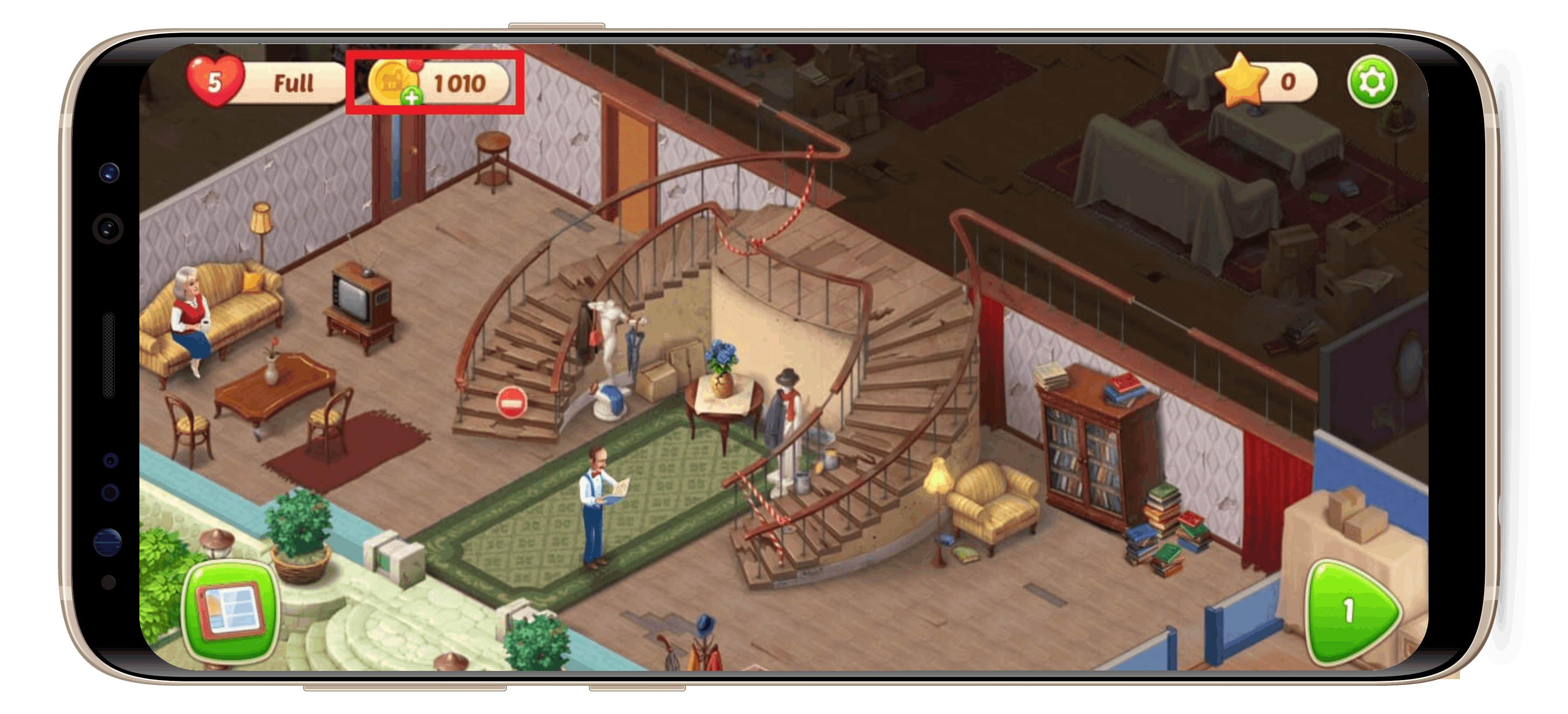 Como posso comprar Moedas para Homescapes usando o Código Google Play