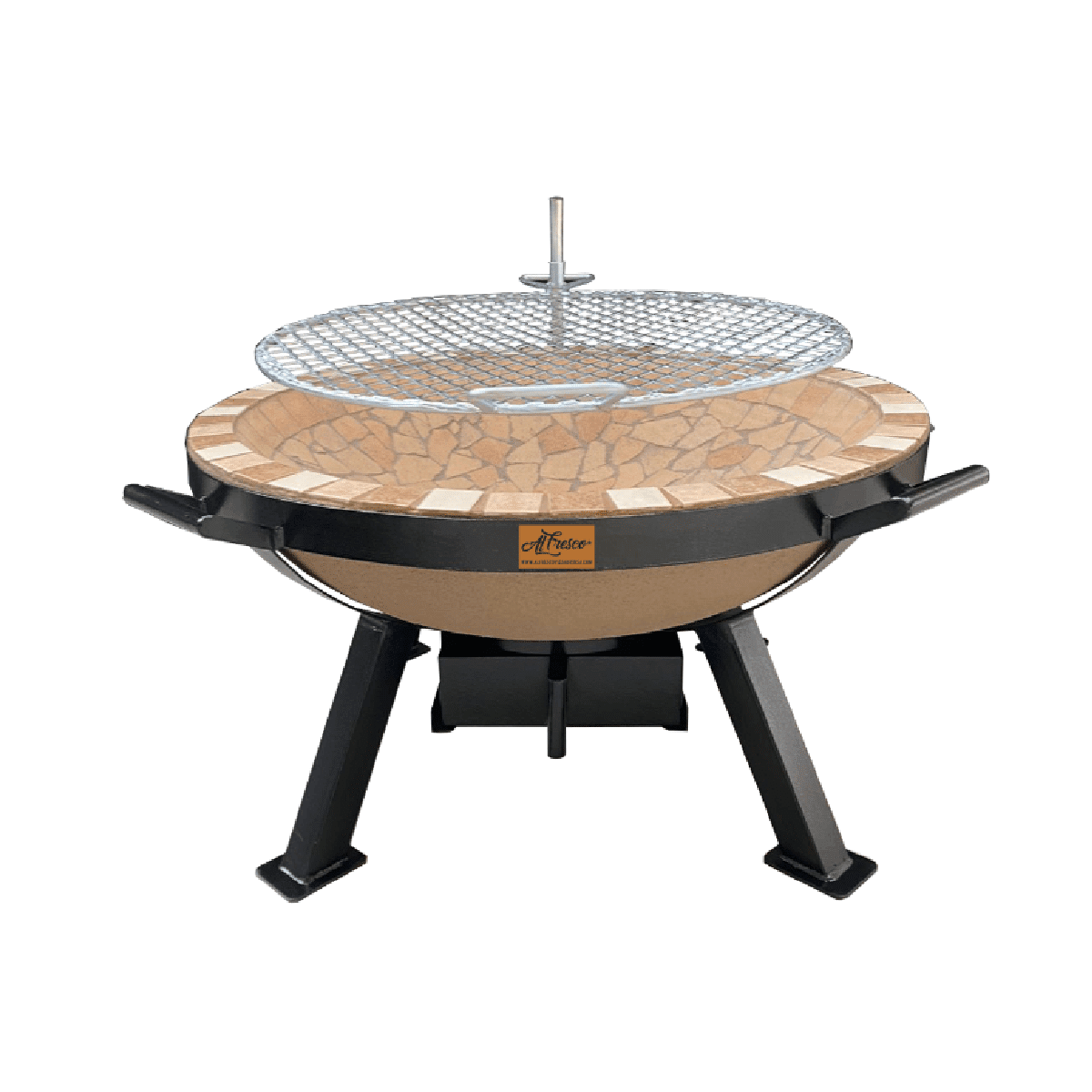 Al Fresco Fire Pit with Fire Braai Grid (Wood/Charcoal) Braai Culture