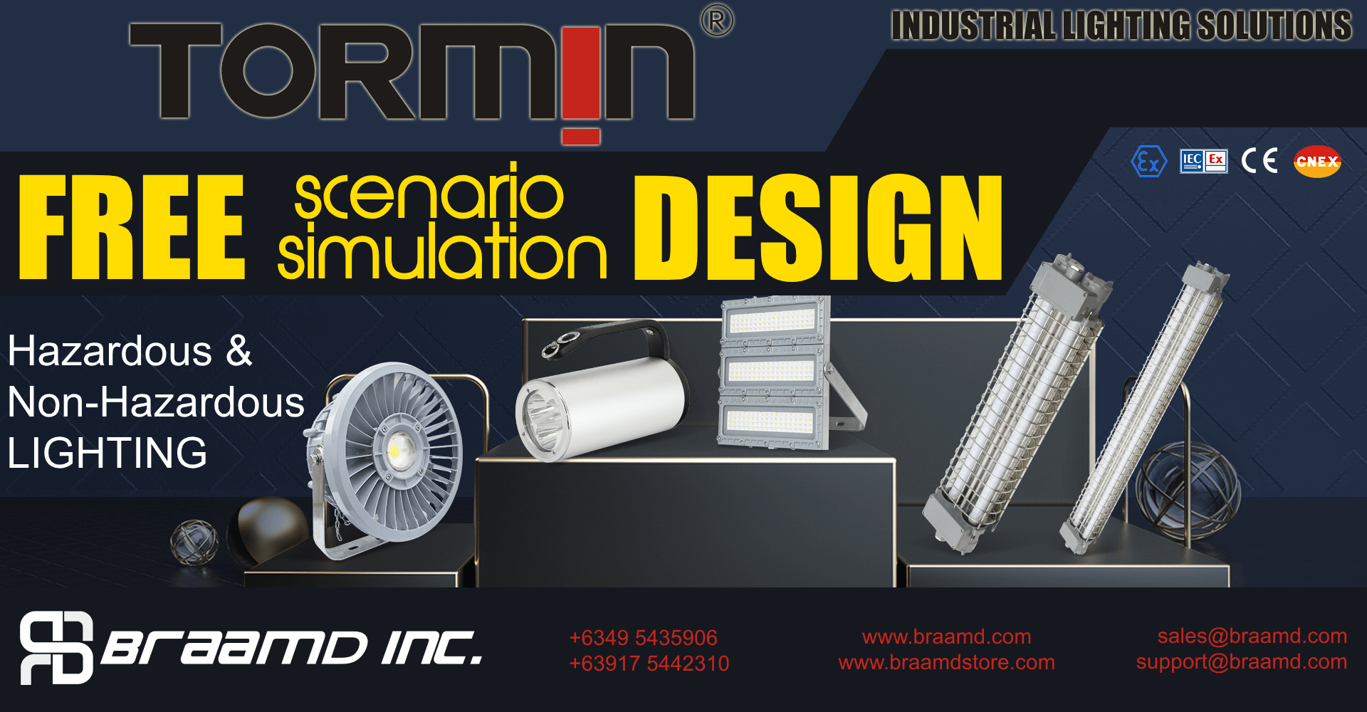 Tormin Industrial Lighting Design & Simulation BRAAMD Store