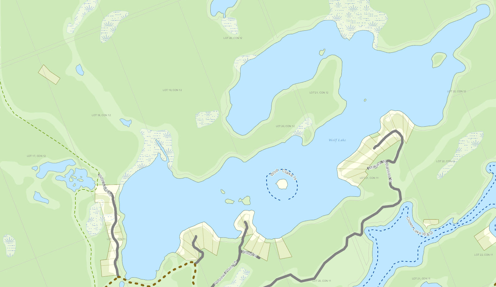 Bearskin Lake Map