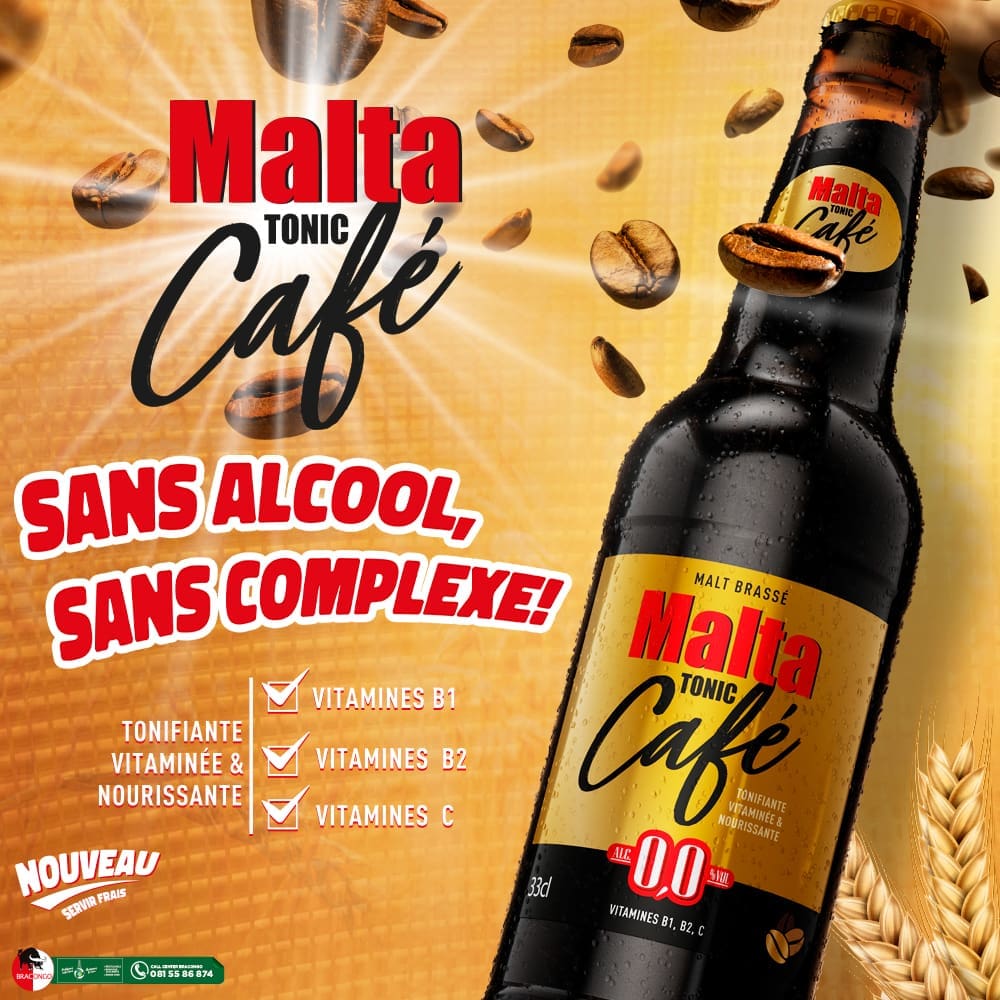 BRACONGO révèle la Malta Tonic Café, sa nouvelle boisson maltée aux