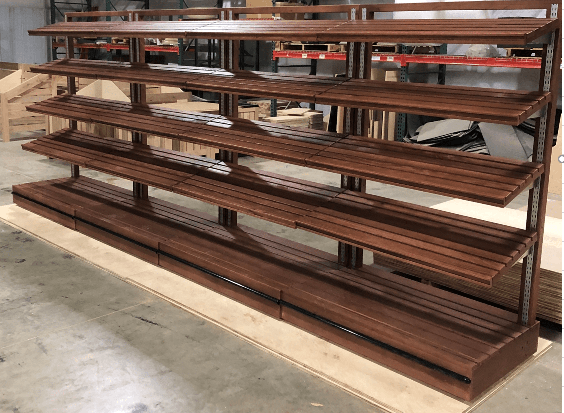 Bakery Shelving 72" Bradley Industries Produce Displays / Fruit