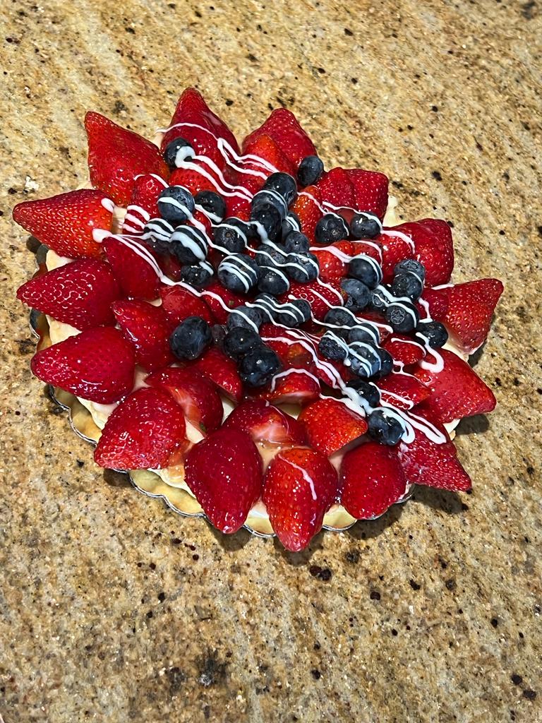 Fresh fruit tart Bradley's Cafe