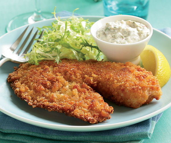 Crispy Breaded Tilapia with Classic Tartar Sauce