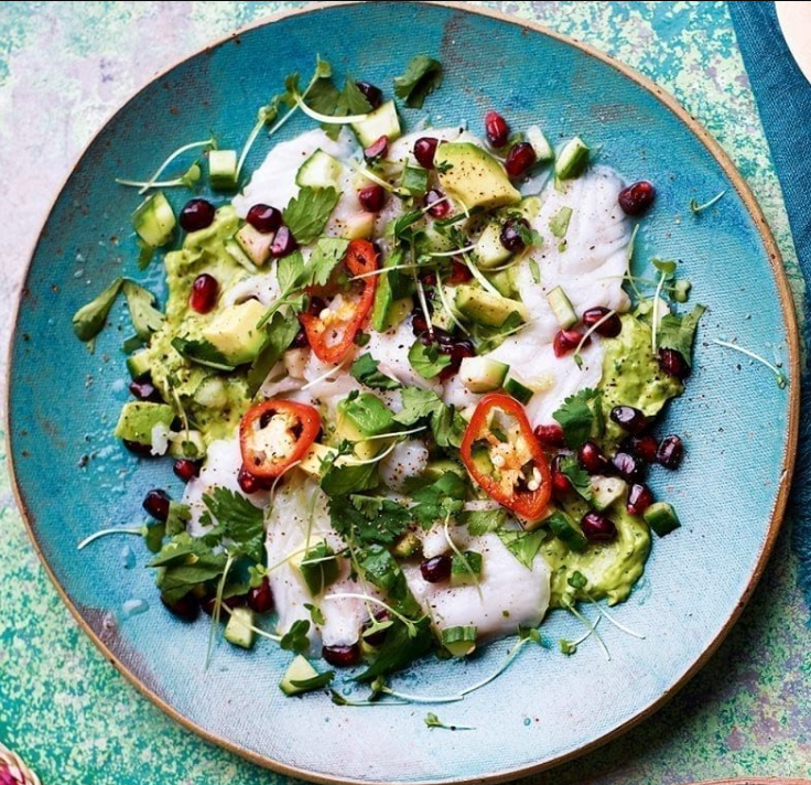 Sea bass ceviche with avocado Bradley's Fish