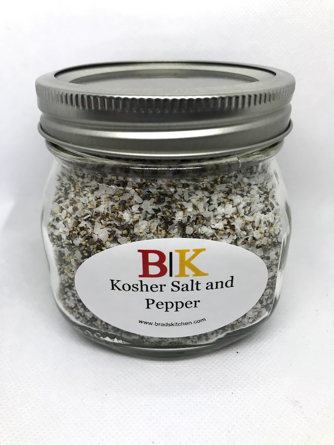 Salt and Pepper Glass Jars Brad’s Kitchen