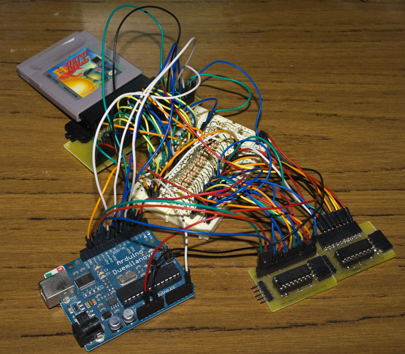 Gameboy Cartridge Reader via Arduino [Brads Electronic Projects]