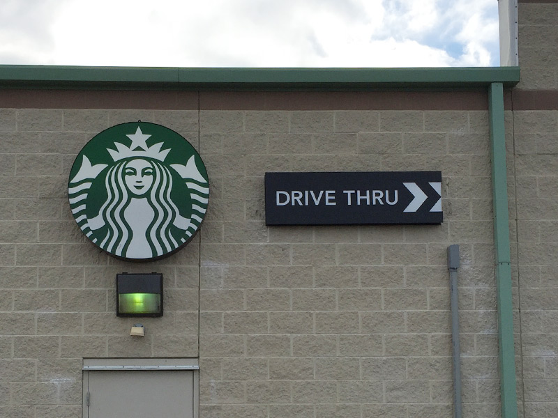 Starbucks Brady Sign Company