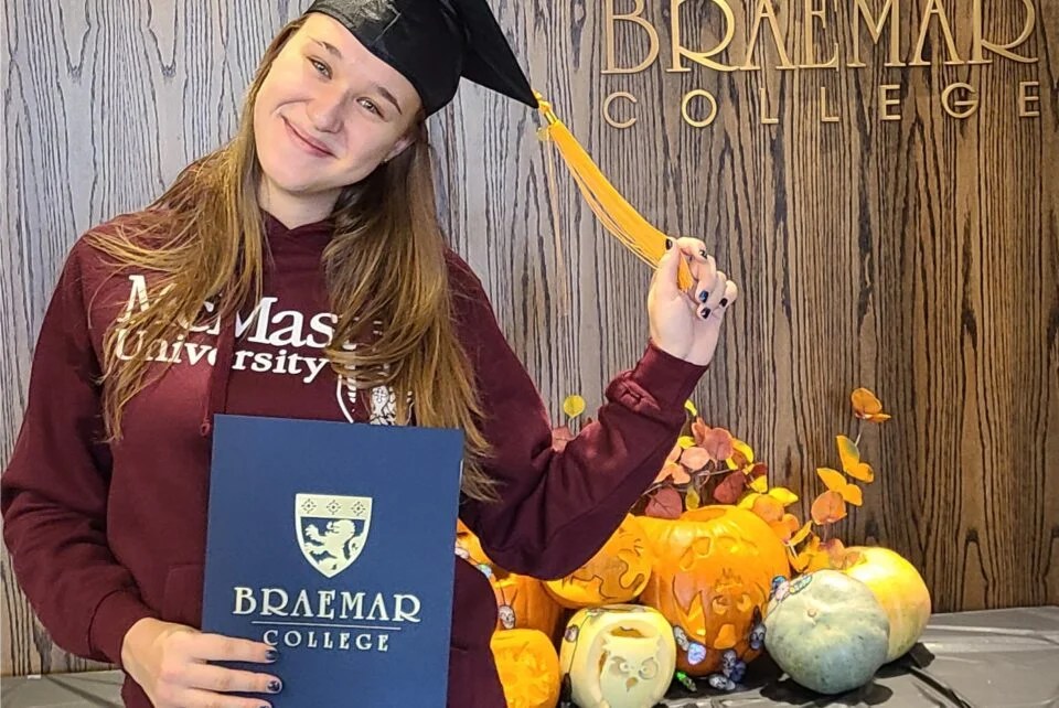 » Congratulations to Valeriia, who is off to McMaster University for an