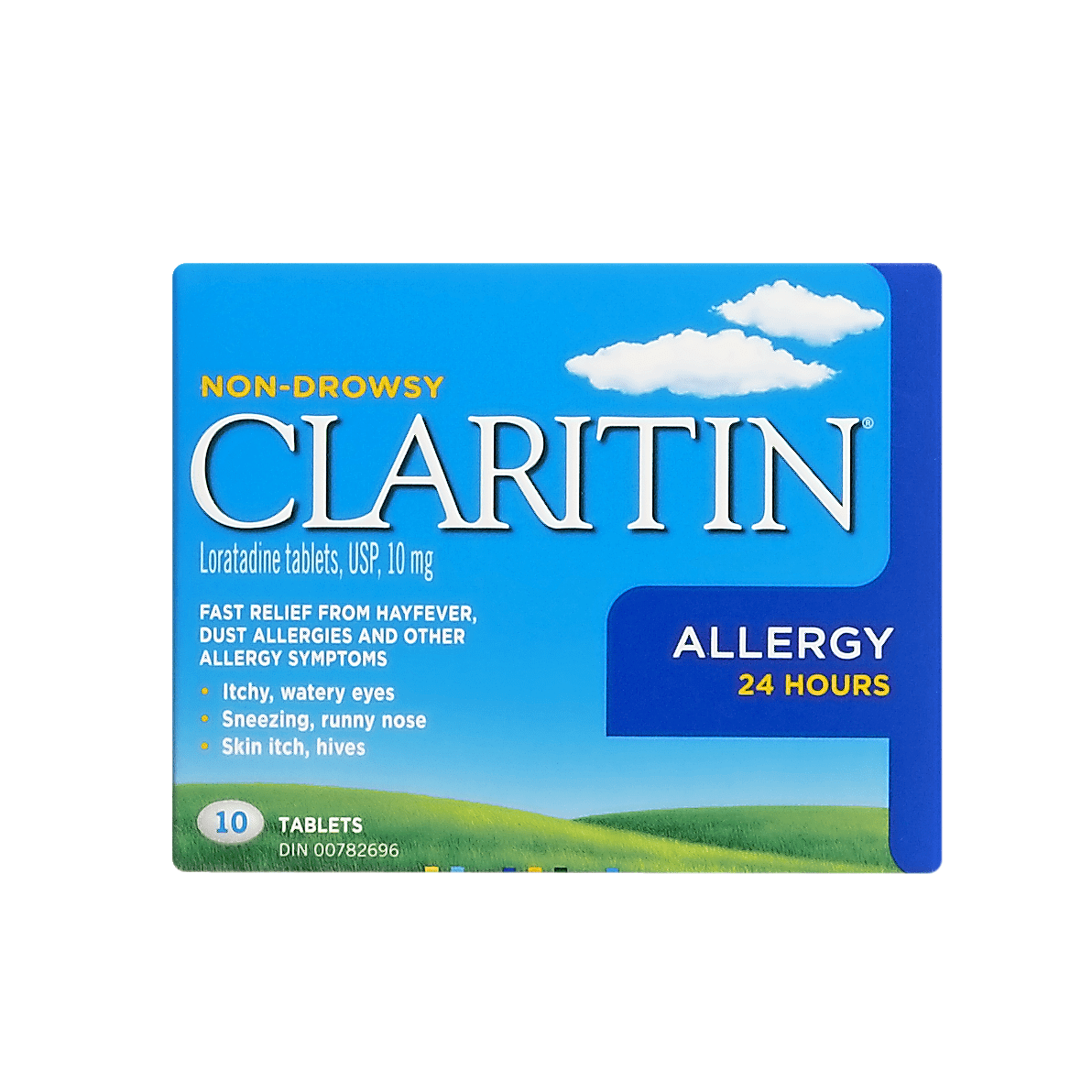 Claritin Allergy NonDrowsy Loratadine Tablets Usp 10mg x 10 Tablets