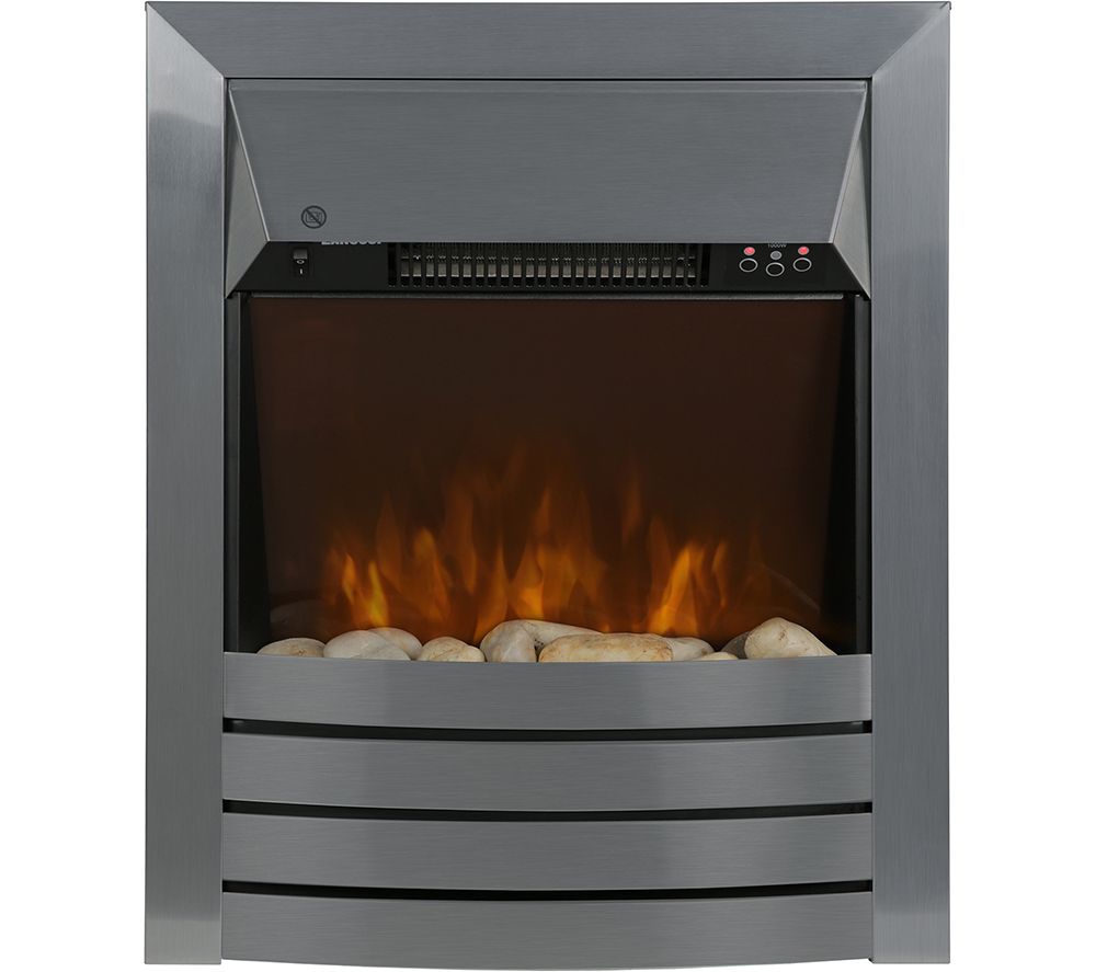 Buy ZANUSSI ZEFIST1001S Wall Mounted Electric Fireplace Stainless