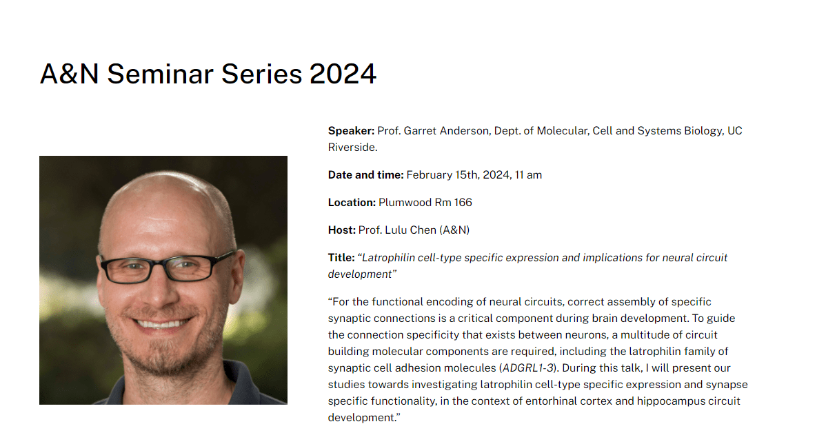 Garret Anderson, PhD Brain