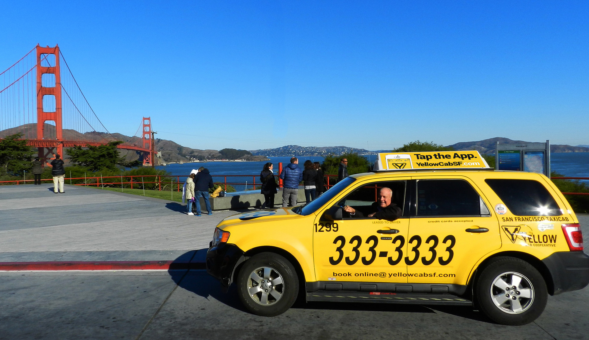 SF Yellow Cab Go Faster San Francisco and Marin Advertising