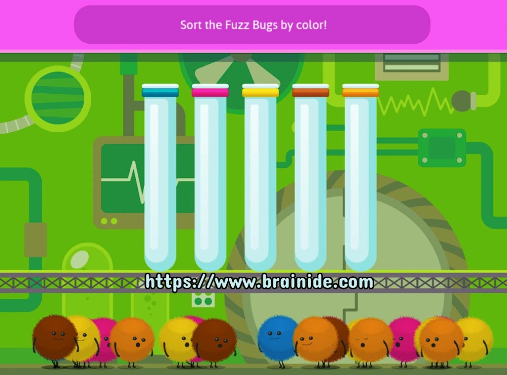Play Fuzz Bugs Graphing (Math & Color Sorting) For Kids(08)