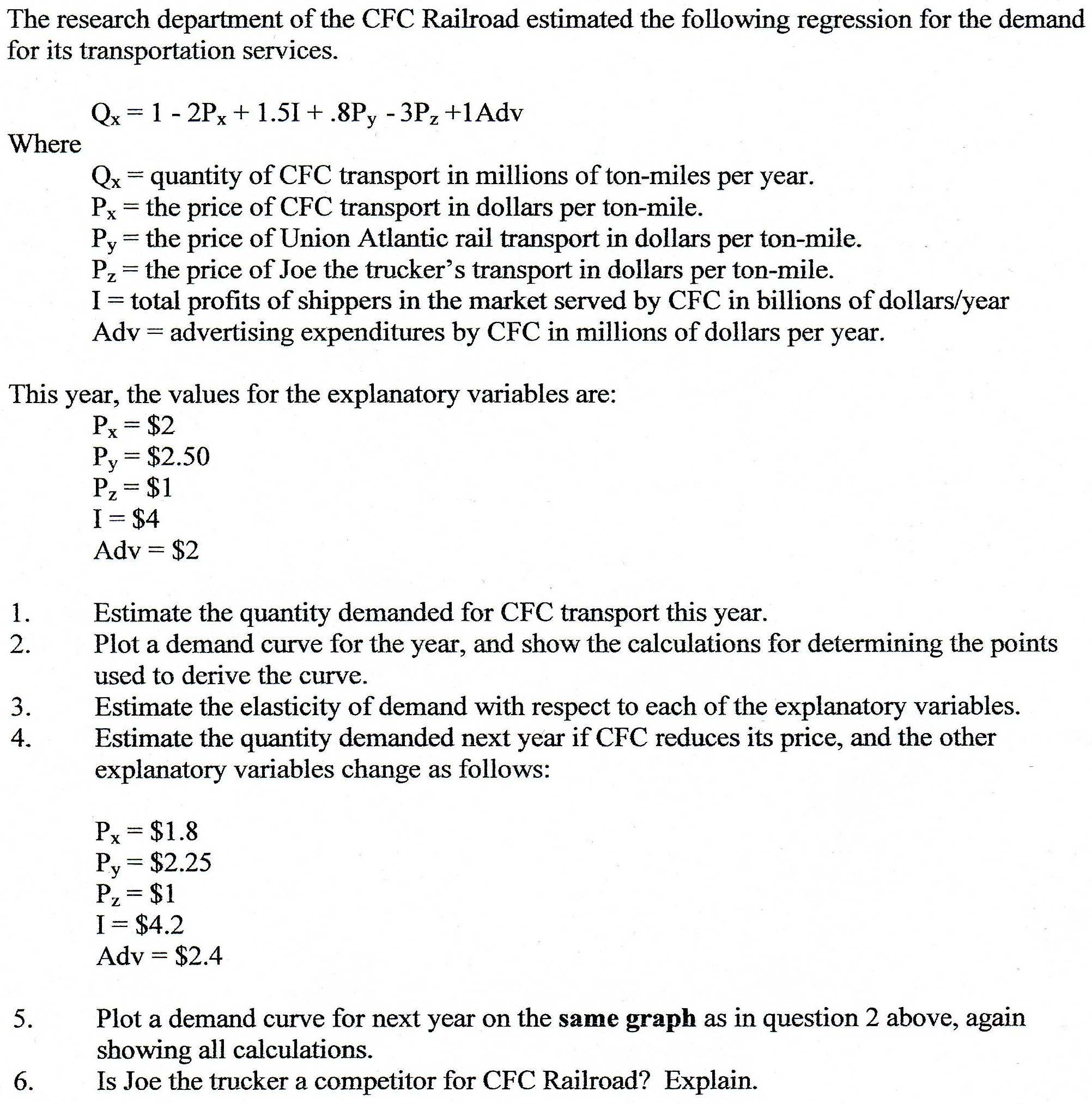 Calculating quantity demanded and elasticity measures