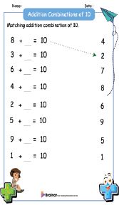 15+ Addition Combinations of 10 Worksheets | Free Printables