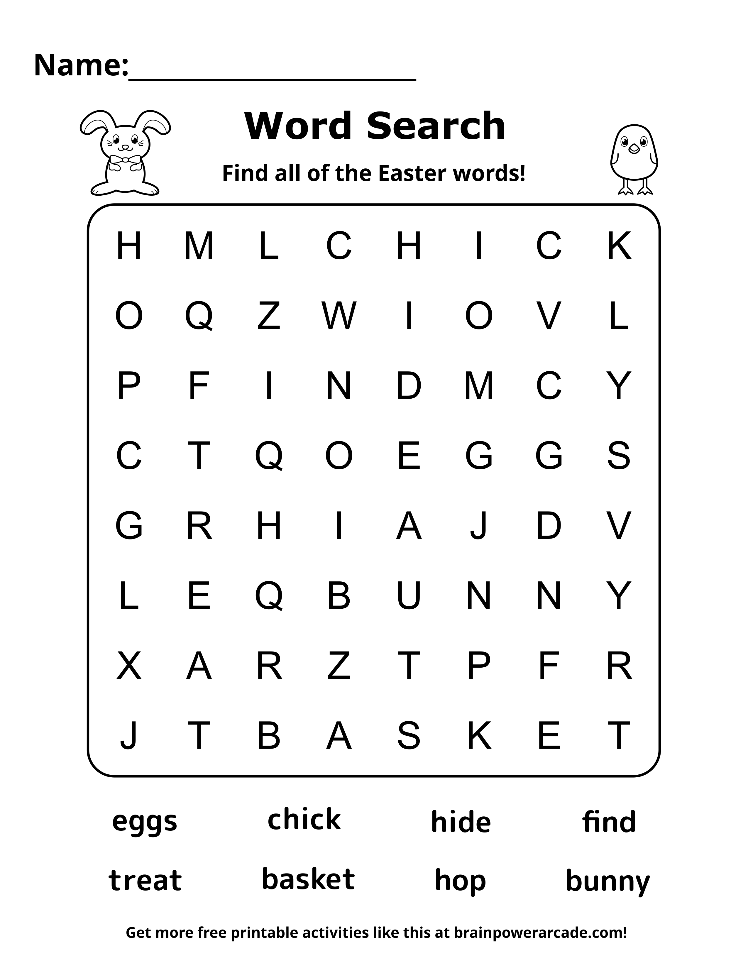 Word Searches Brainpower Arcade