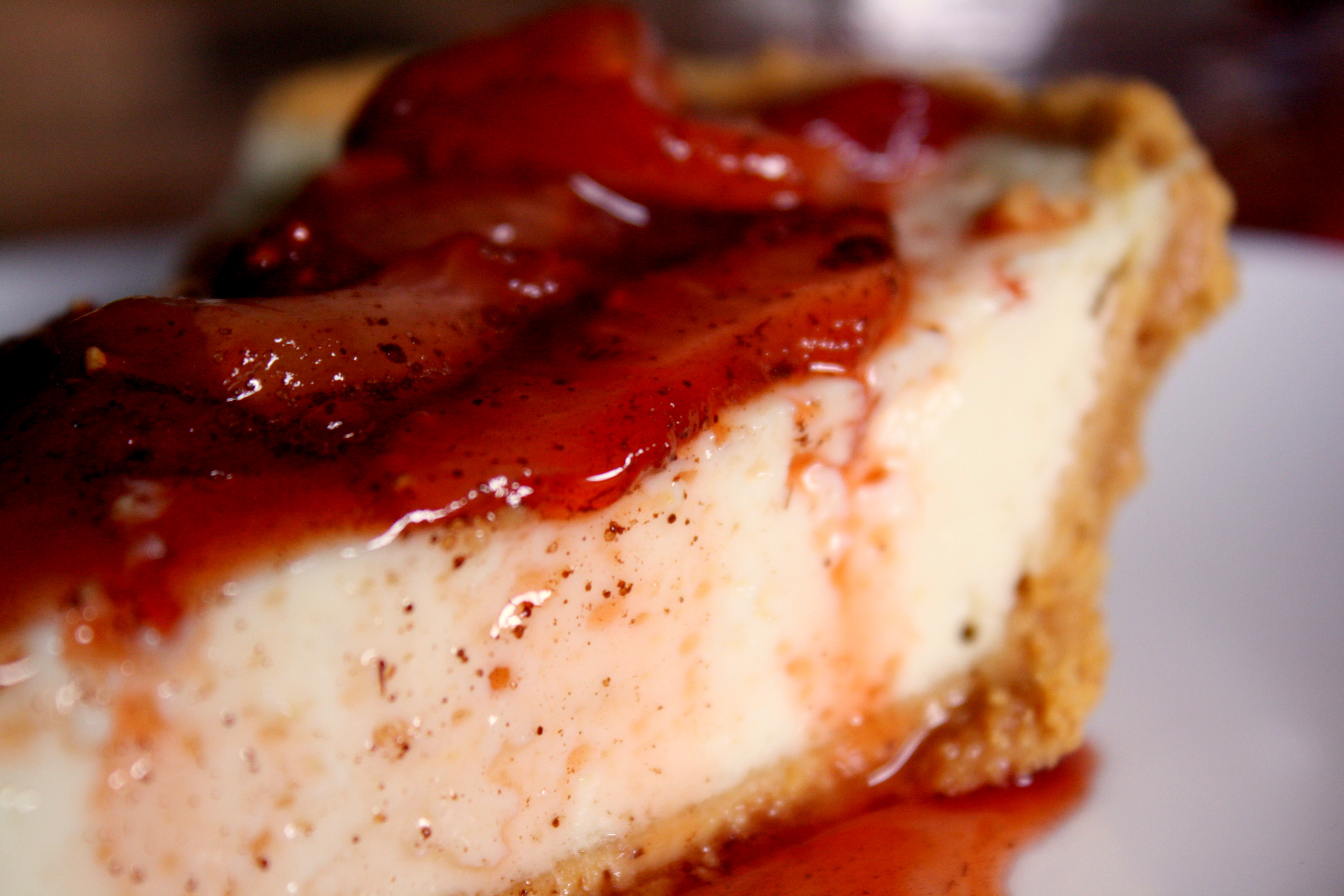 Lemon Tofu Cheesecake & Balsamic Strawberry Compote Braised Anatomy