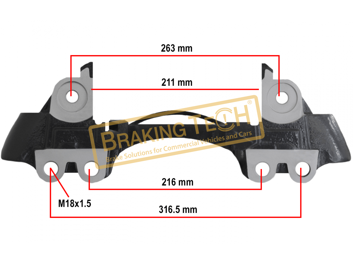 BTC0101138 Caliper Carrier Wabco Pan22(L/H)
