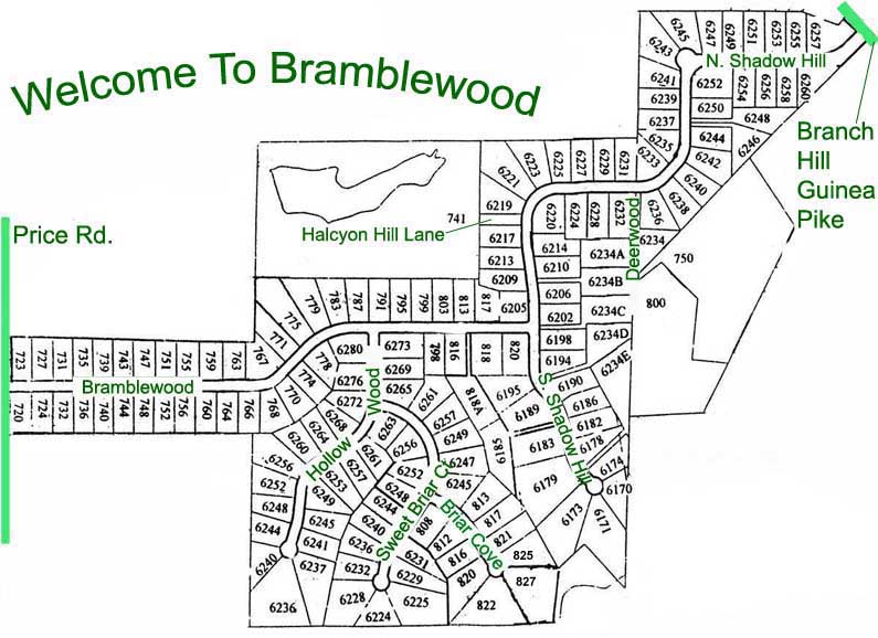 Bramblewood Street Map