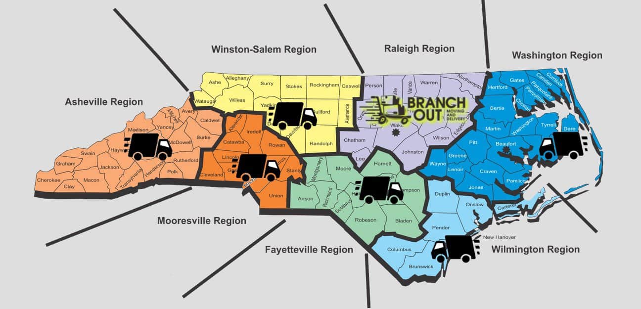 Long Distance Movers & Delivery Raleigh, Durham NC Branch Out