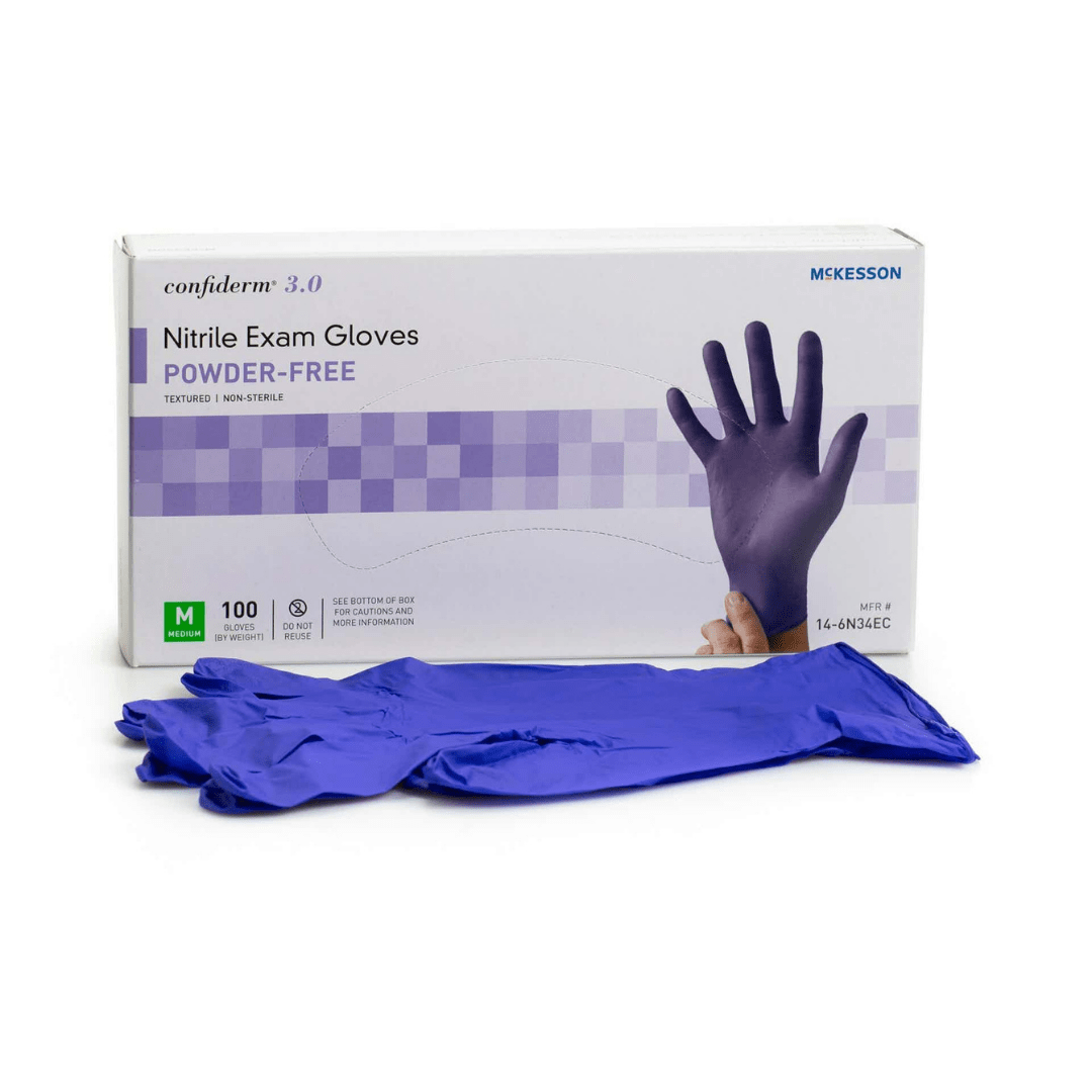 Brand Central Wholesale Nitrile Exam Gloves Medium 10/100 Ct