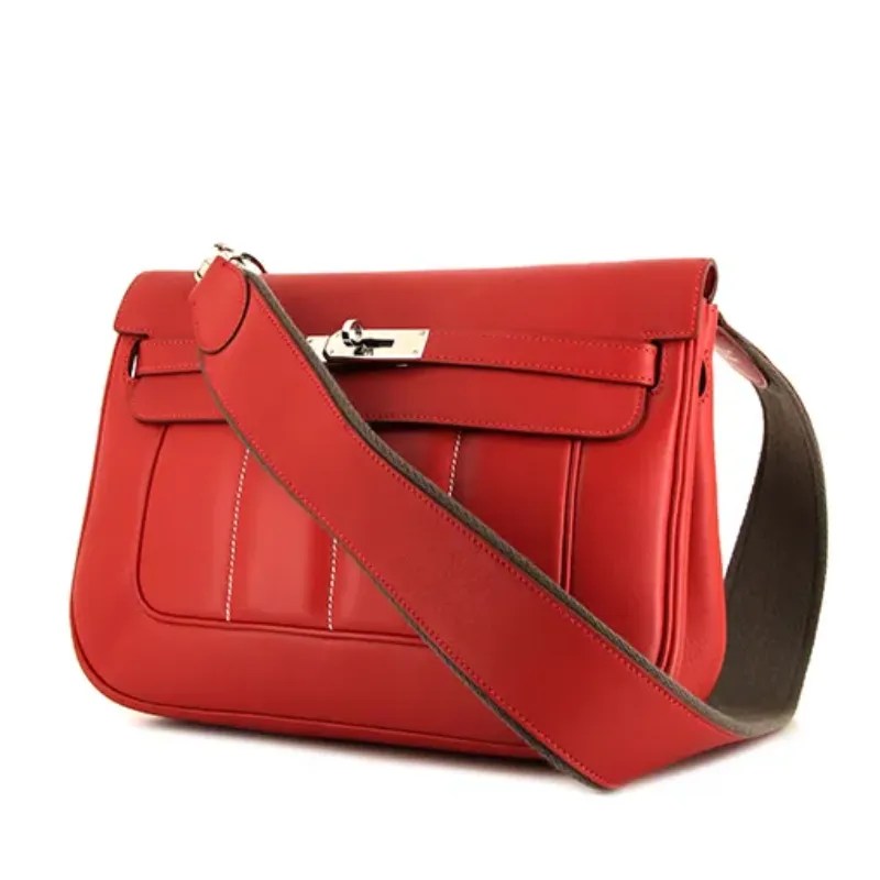 エルメス ベルリンヌ28 ショルダーバッグ スイフト ルージュカザック P刻印｜ブランド買取なら「ブランドファン」