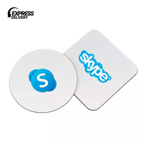 Branded Fabric & Wooden Coasters Delivered in 48 Hours