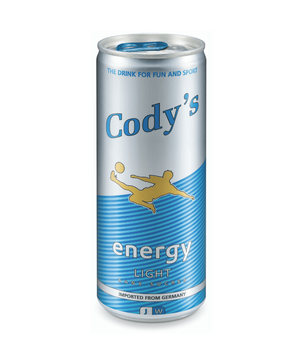 Cody's Energy drink Light Brander