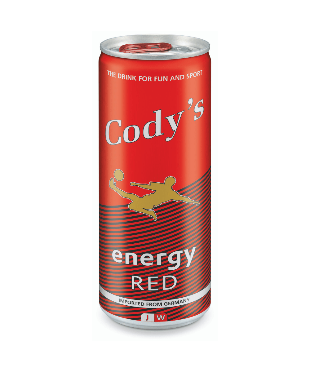 Cody's Energy drink Red Brander