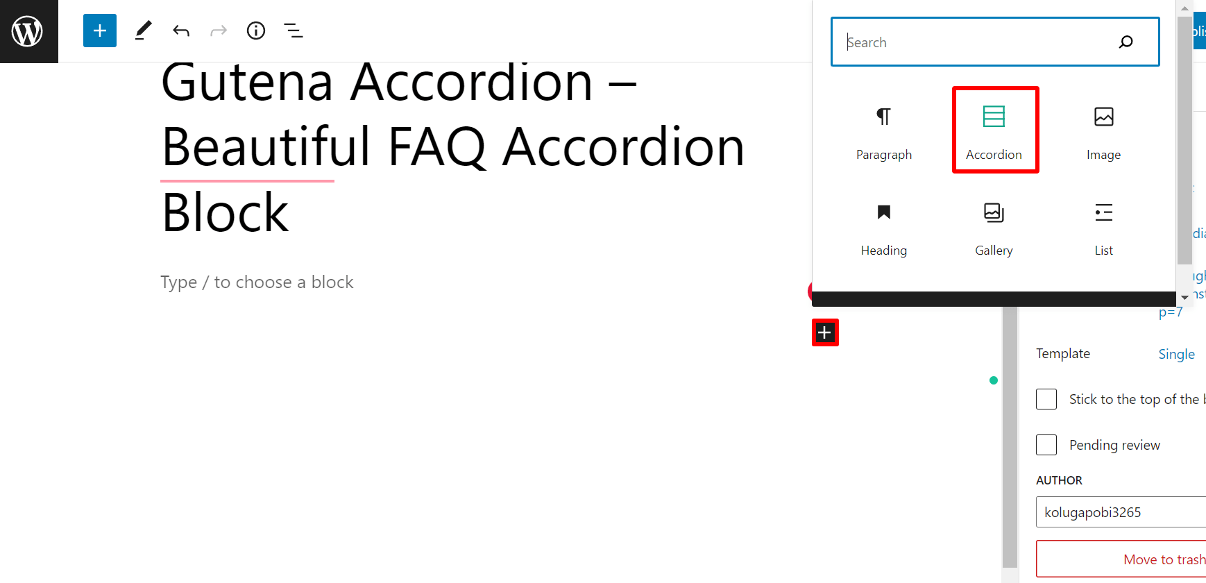 How to Build a Collapsible FAQ Section in WordPress Block Editor? BE