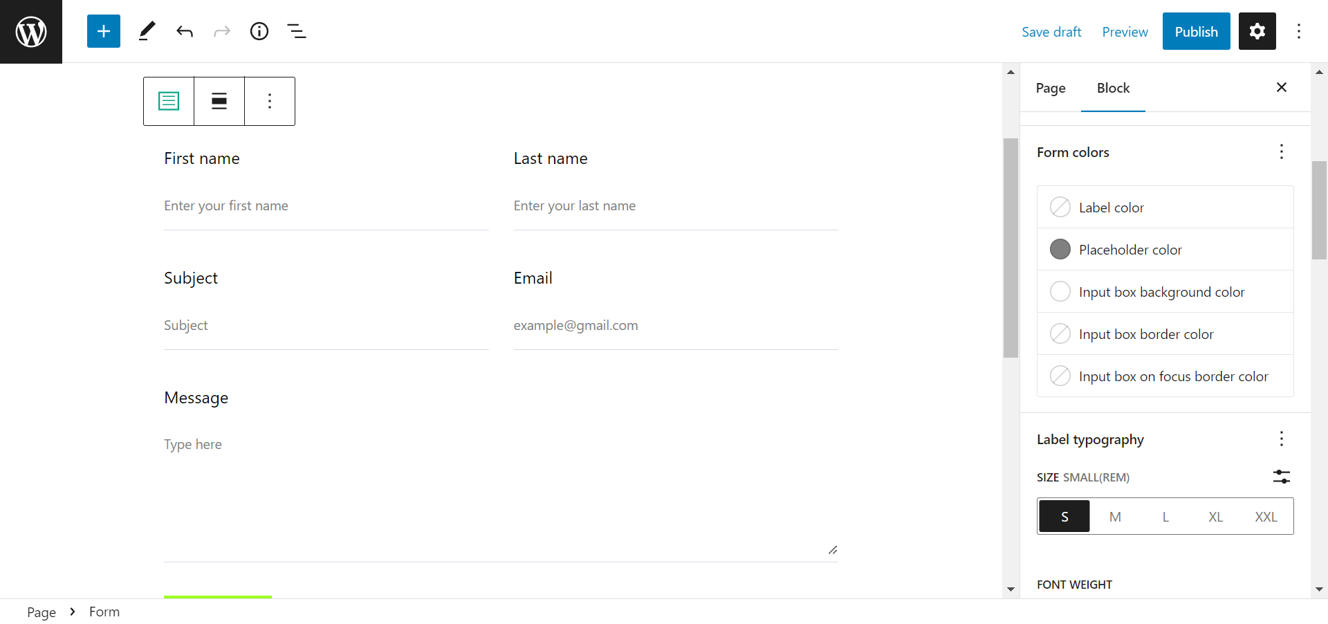 How to Create Contact Forms in WordPress Block Editor? BE