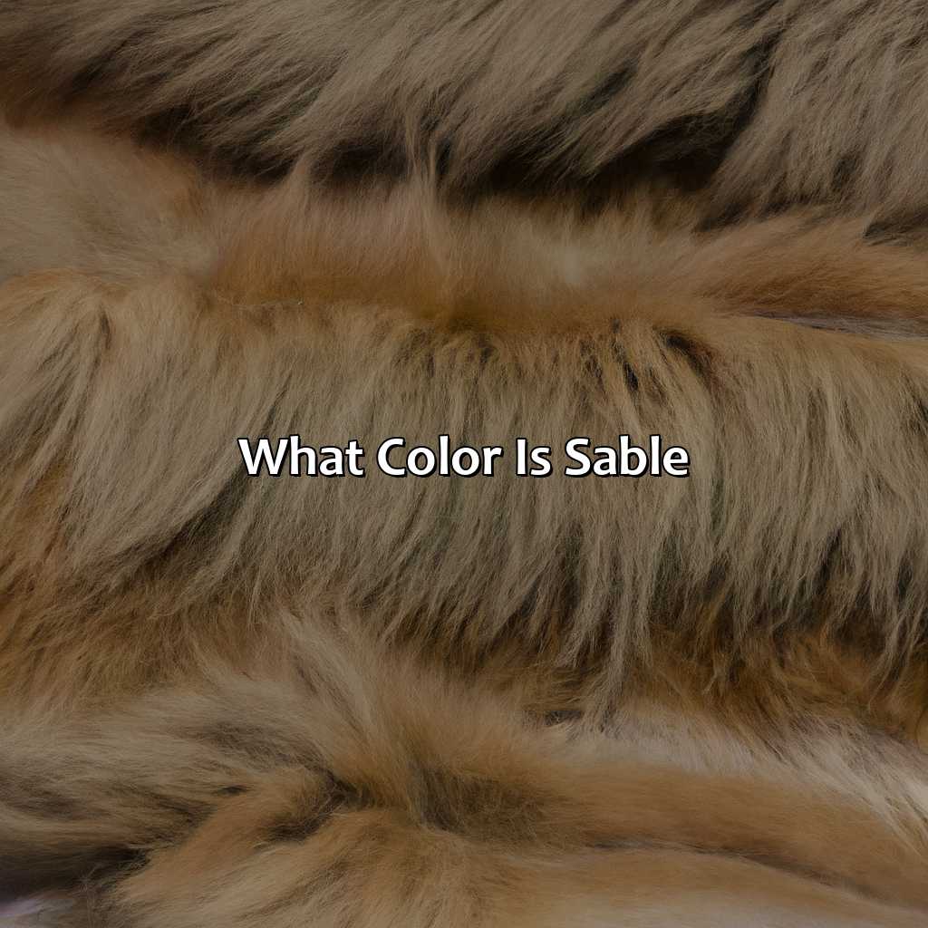 What Color Is Sable Branding Mates