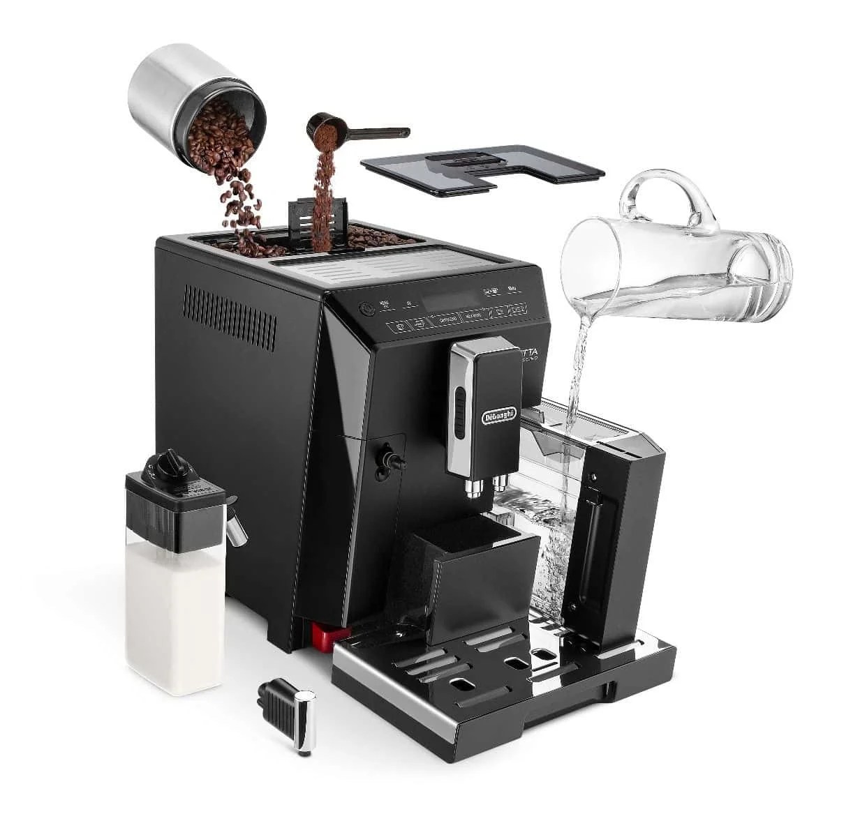DeLonghi Coffee Machine 1450W Eletta Cappuccino Black ECAM44.660.B best prices in Egypt