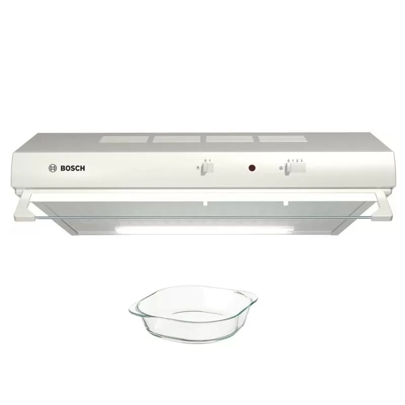 Bosch Kitchen Hood 60cm 360 m3/h 3 Speeds Twin Motor Stainless DHU662BQ