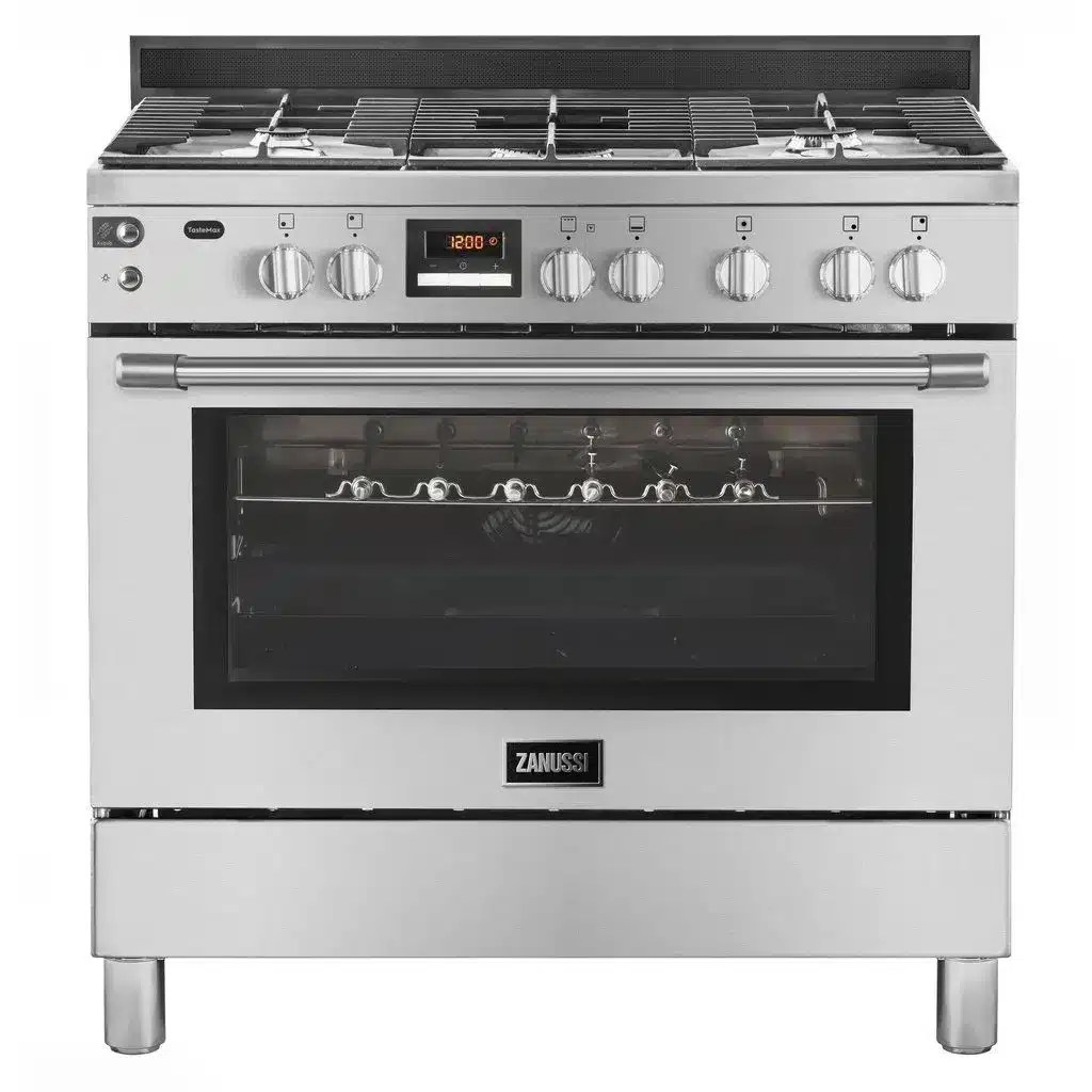 Zanussi Cooker Gas 90 cm 5 Burners Stainless Steel ZCG92696XA best