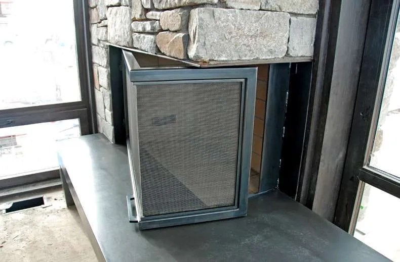 Brandner Design The "L" Shaped Fireplace Screen