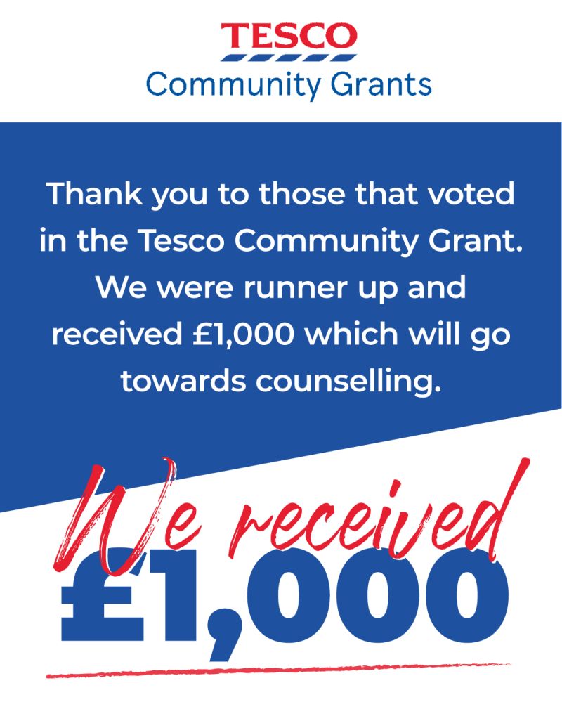 Brandon Centre Runner up for Tesco Community Grant 2023 Brandon Centre