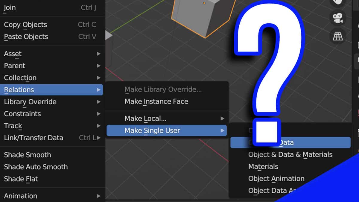How to Unlink Objects in Blender 3D (Make Single User)