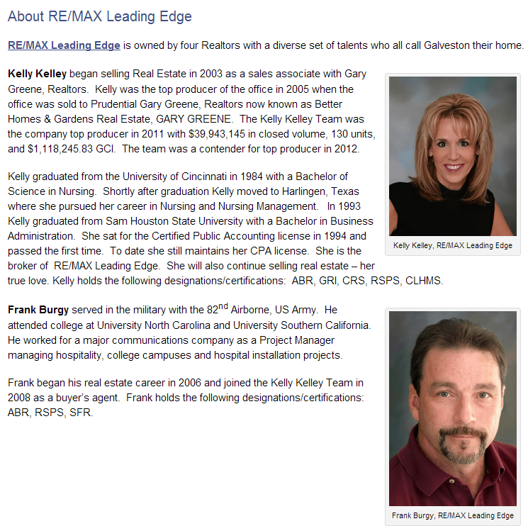 RE/MAX Leading Edge now open in Galveston Brandon Moeller