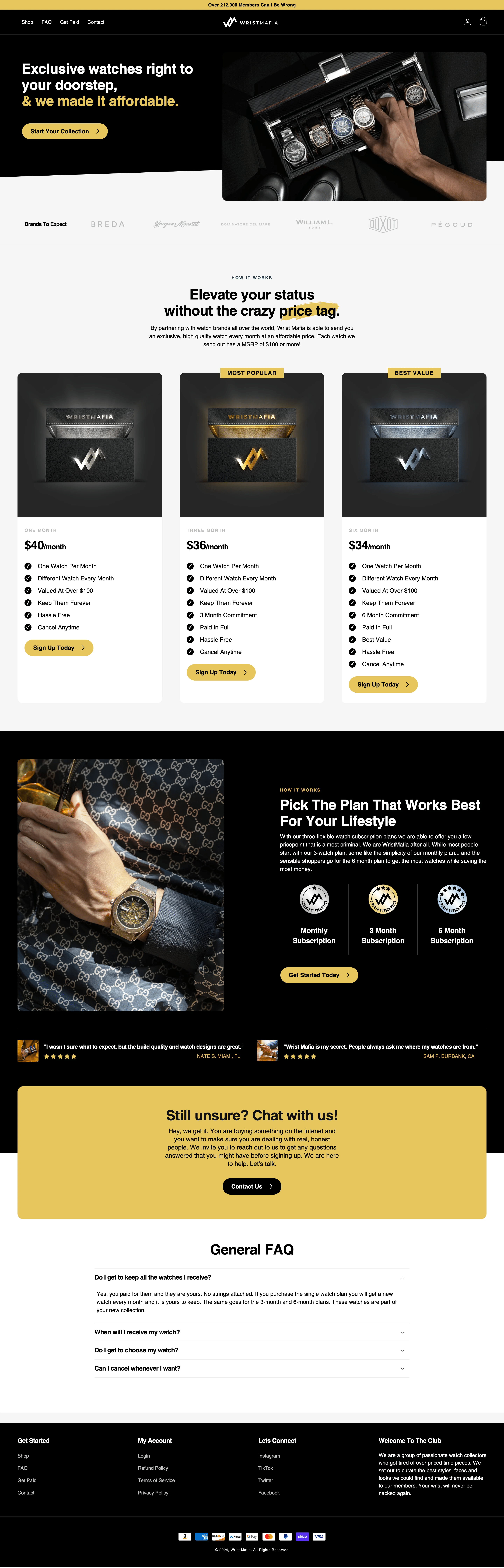 Wrist Mafia Brand Overture