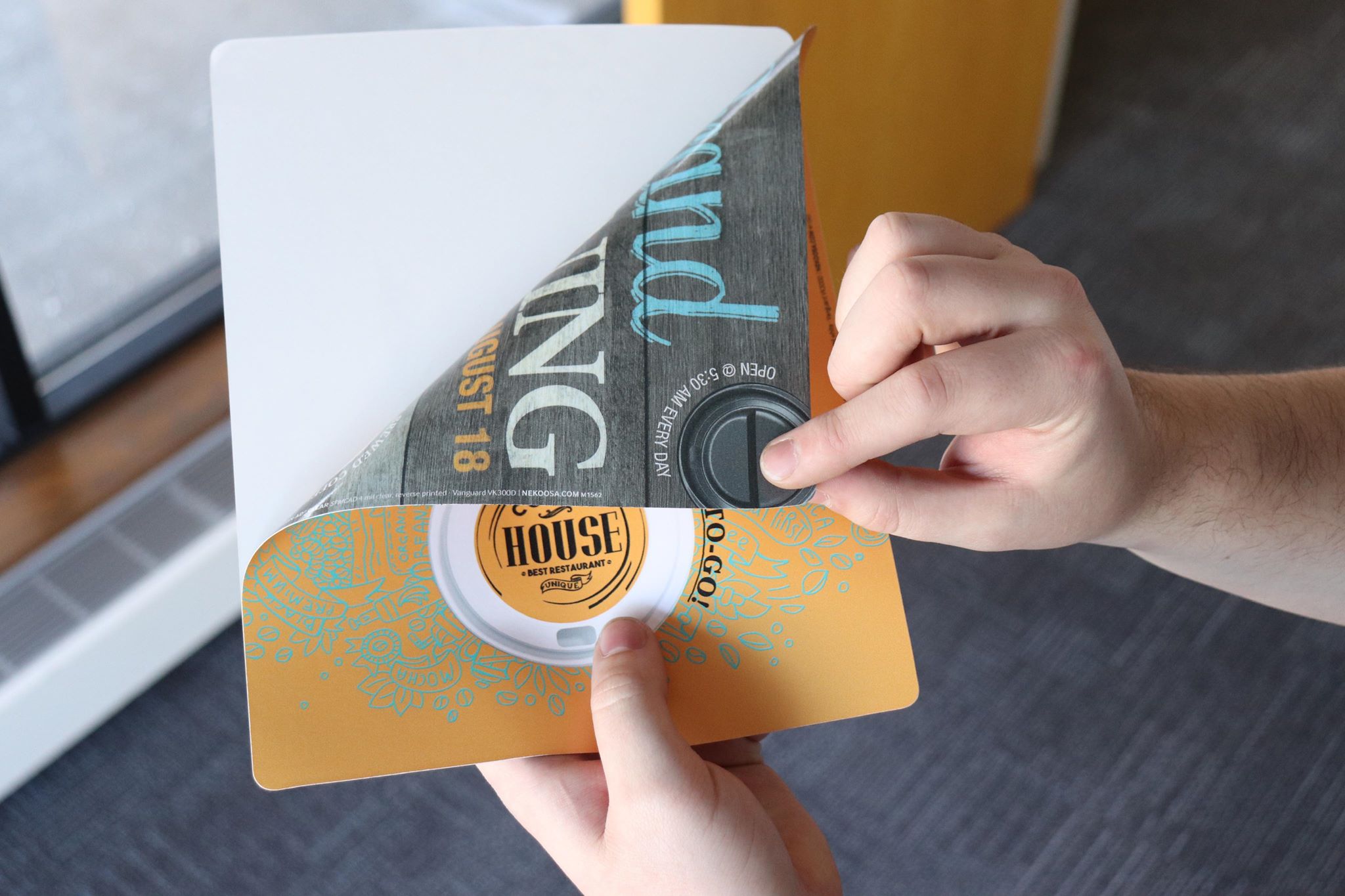 Vinyl Two Way Window Signage SignAd Opaque Nekoosa