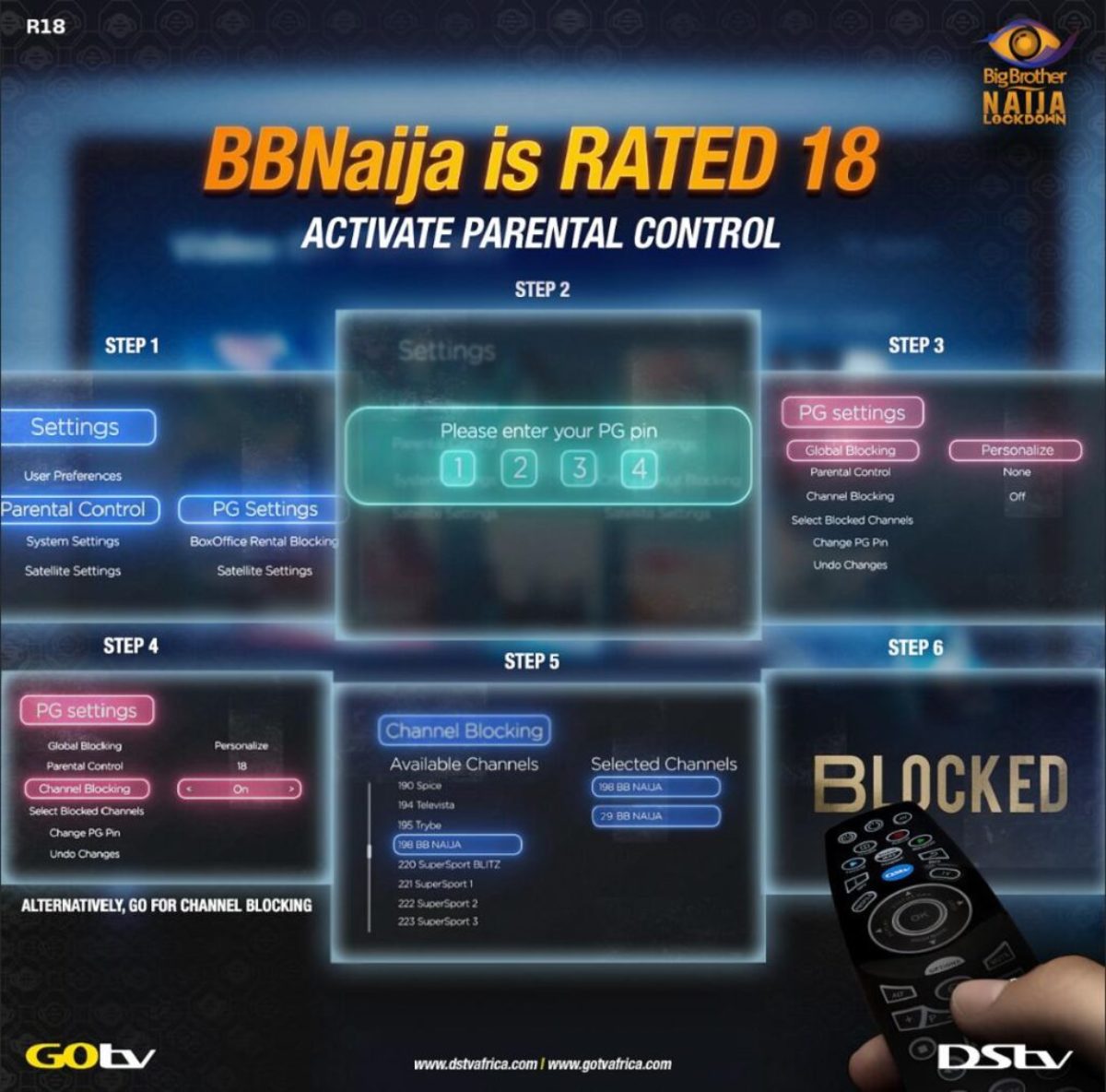 Dstv Parental Control Pin Wedding And Parenting Blog